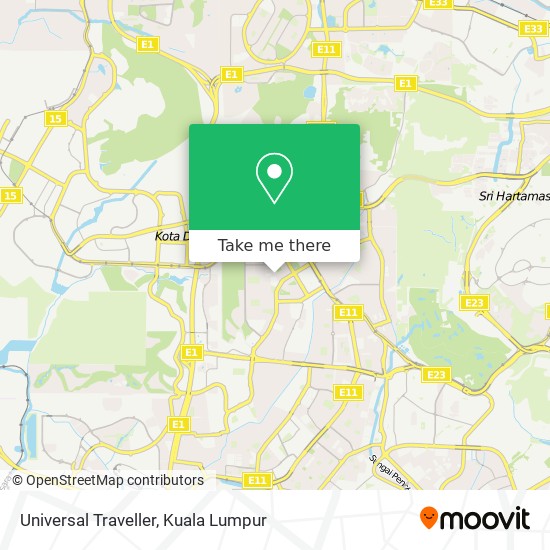 Universal Traveller map
