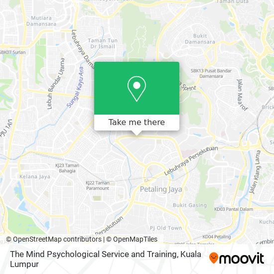 The Mind Psychological Service and Training map