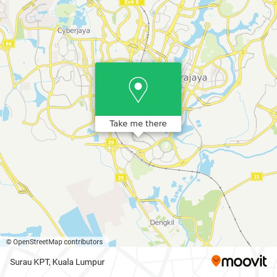 Surau KPT map