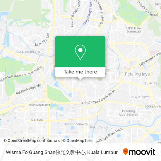 Peta Wisma Fo Guang Shan佛光文教中心