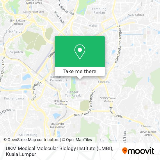 UKM Medical Molecular Biology Institute (UMBI) map
