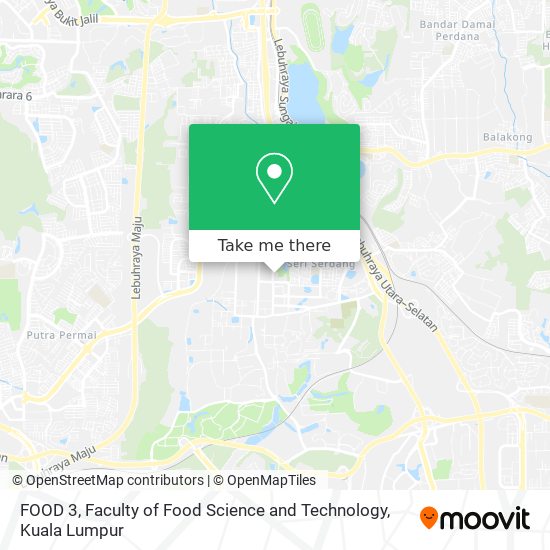 FOOD 3, Faculty of Food Science and Technology map