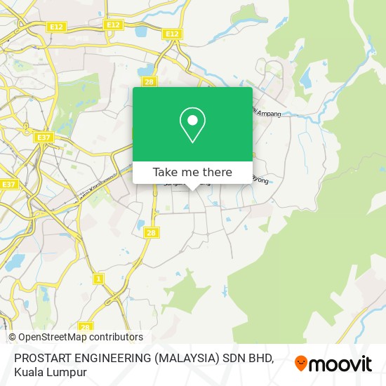 PROSTART ENGINEERING (MALAYSIA) SDN BHD map
