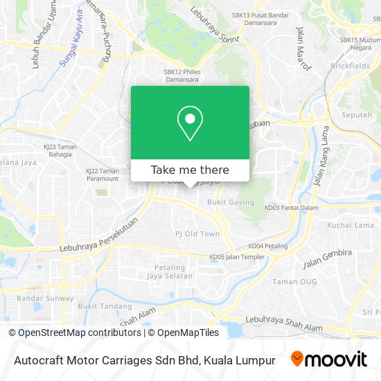 Peta Autocraft Motor Carriages Sdn Bhd