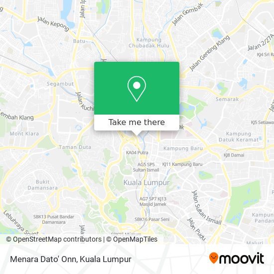 Menara Dato' Onn map