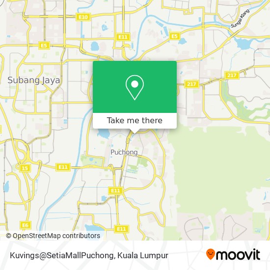 Kuvings@SetiaMallPuchong map