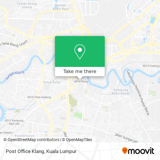 Post Office Klang map
