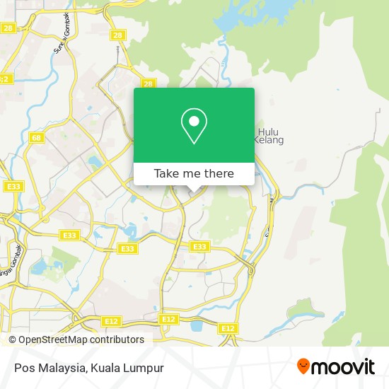 Pos Malaysia map