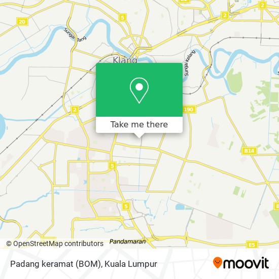 Peta Padang keramat (BOM)
