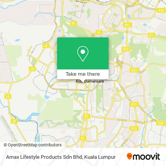 Amax Lifestyle Products Sdn Bhd map