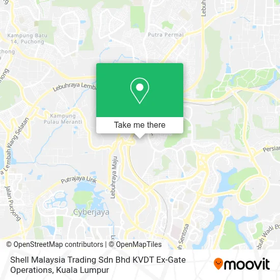 Shell Malaysia Trading Sdn Bhd KVDT Ex-Gate Operations map