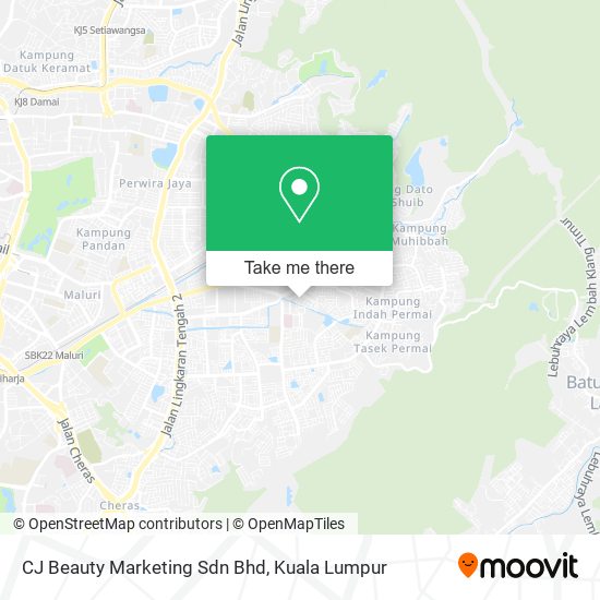 CJ Beauty Marketing Sdn Bhd map