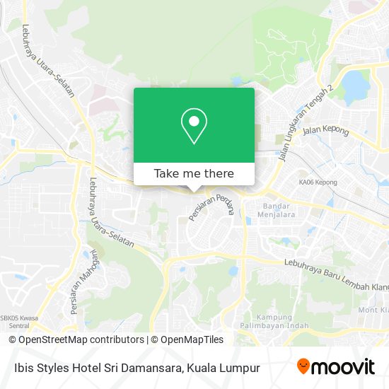 Peta Ibis Styles Hotel Sri Damansara