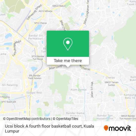 Ucsi block A fourth floor basketball court map