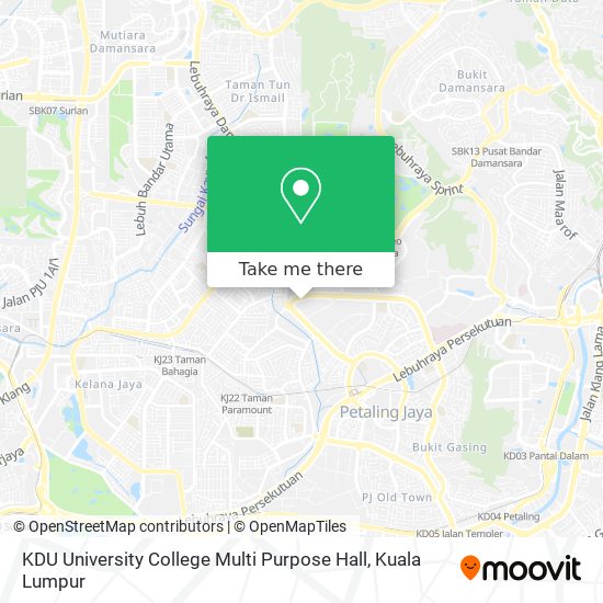 Peta KDU University College Multi Purpose Hall