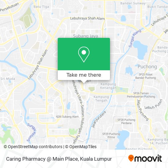 Caring Pharmacy @ Main Place map