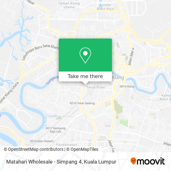 Matahari Wholesale - Simpang 4 map