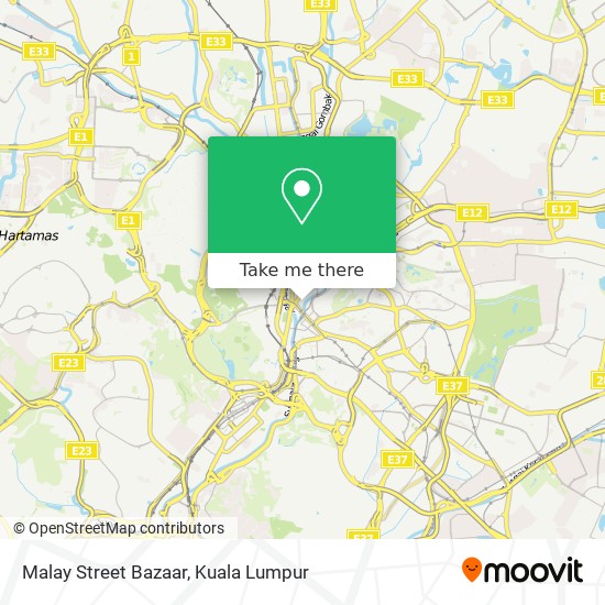 Peta Malay Street Bazaar