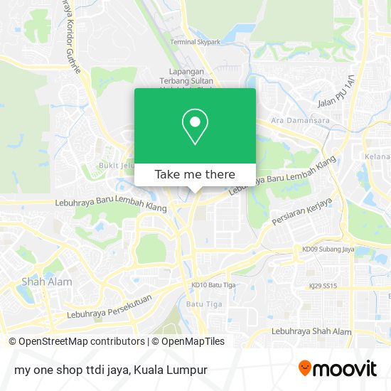 my one shop ttdi jaya map