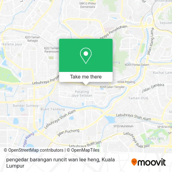 pengedar barangan runcit wan lee heng map
