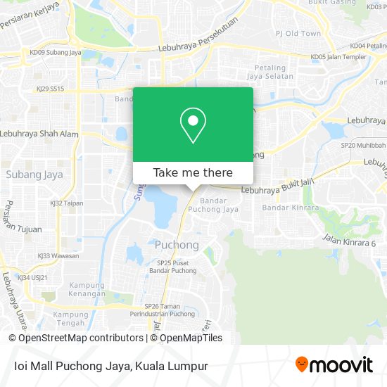 Ioi Mall Puchong Jaya map