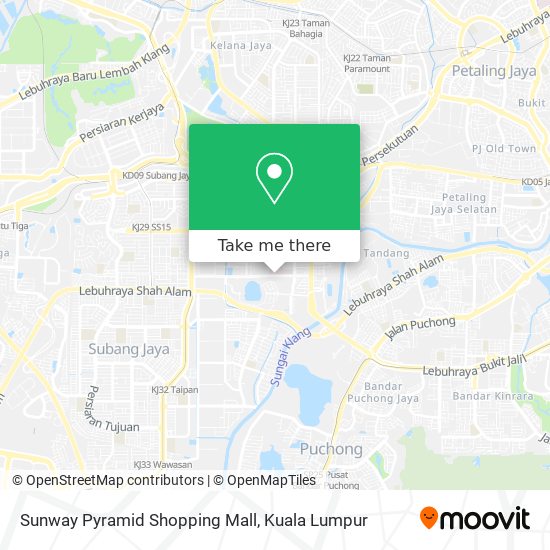 Sunway Pyramid Shopping Mall map