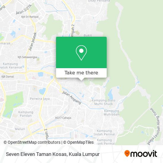 Peta Seven Eleven Taman Kosas