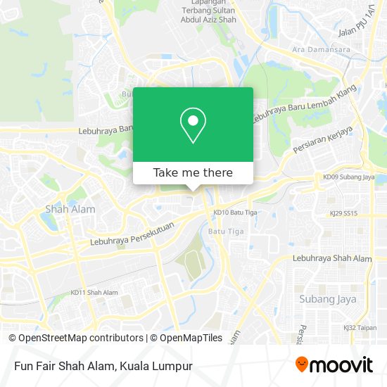 Peta Fun Fair Shah Alam