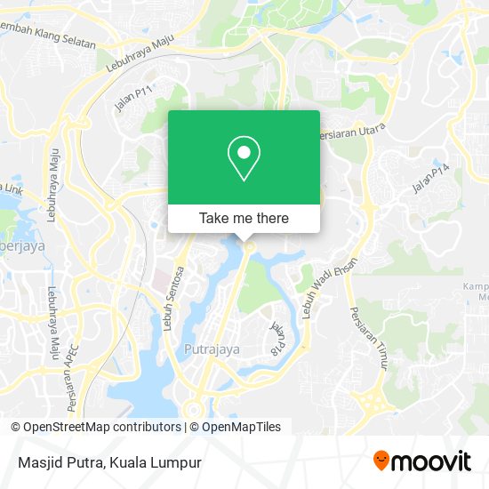 Masjid Putra map