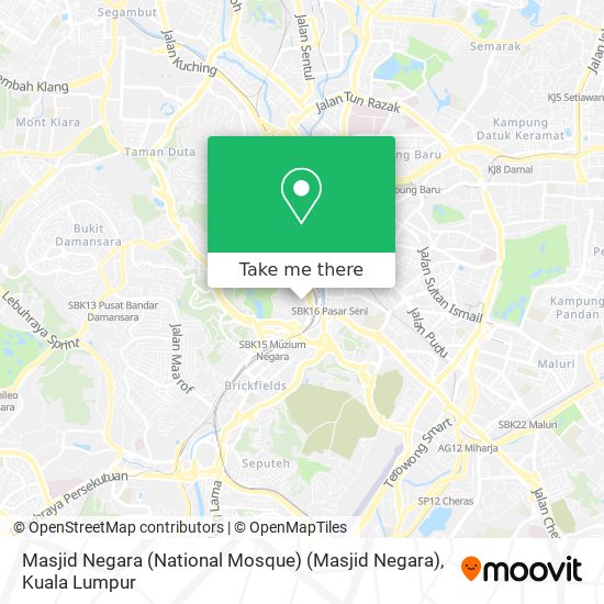 Masjid Negara (National Mosque) (Masjid Negara) map