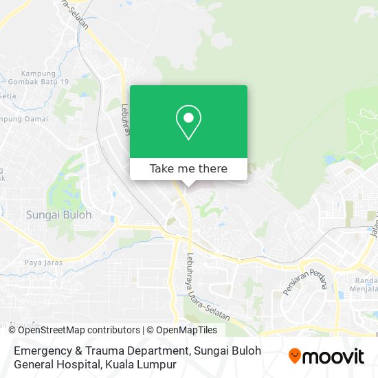 Emergency & Trauma Department, Sungai Buloh General Hospital map
