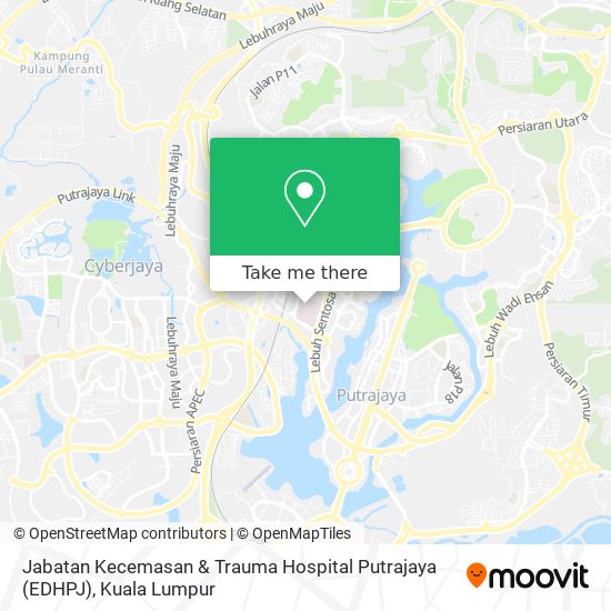 Jabatan Kecemasan & Trauma Hospital Putrajaya (EDHPJ) map