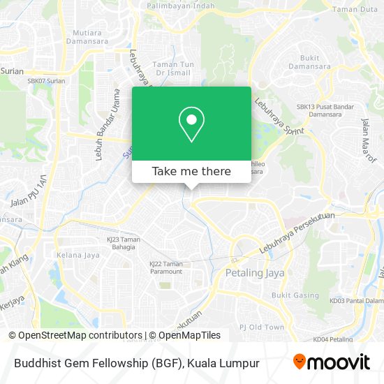 Buddhist Gem Fellowship (BGF) map