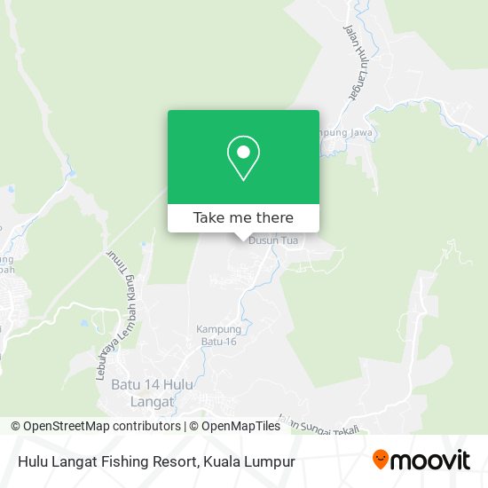 Hulu Langat Fishing Resort map