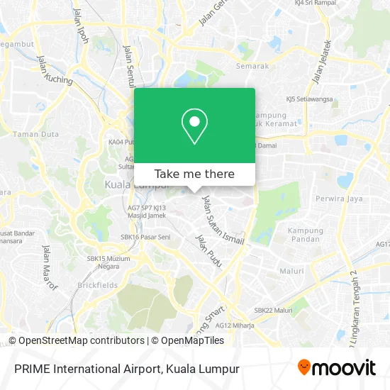 PRIME International Airport map