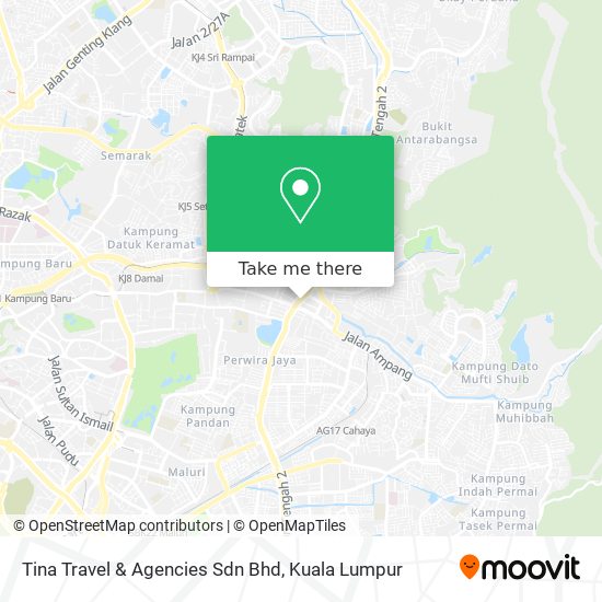 Peta Tina Travel & Agencies Sdn Bhd