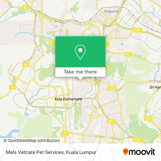 Mels Vetcare Pet Services map