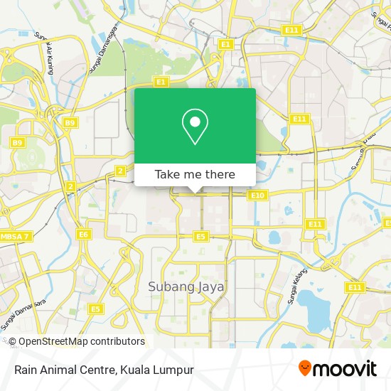 Rain Animal Centre map