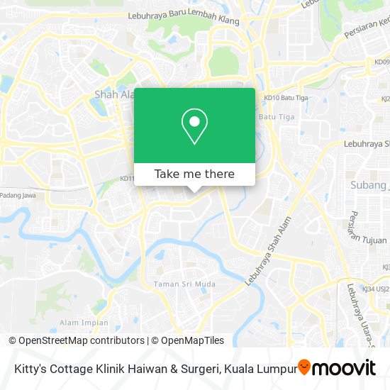 How To Get To Kitty S Cottage Klinik Haiwan Surgeri In Shah Alam By Bus Train Or Mrt Lrt
