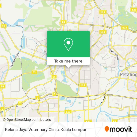 Peta Kelana Jaya Veterinary Clinic