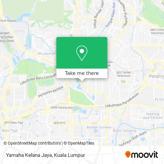 Yamaha Kelana Jaya map