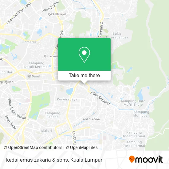 kedai emas zakaria & sons map