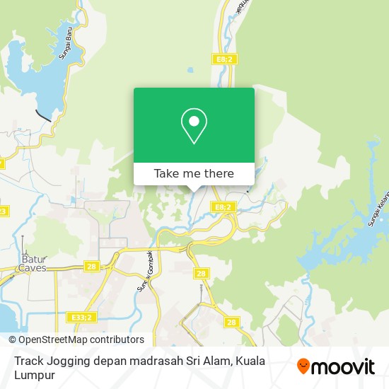 Peta Track Jogging depan madrasah Sri Alam