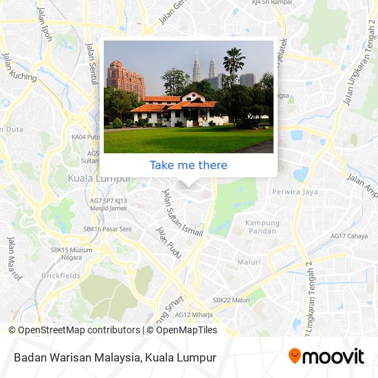 Badan Warisan Malaysia map