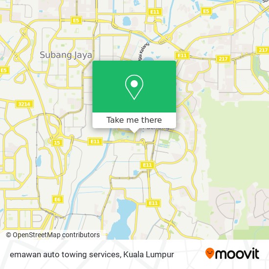 emawan auto towing services map