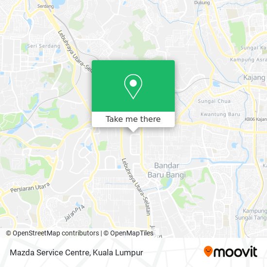 Mazda Service Centre map