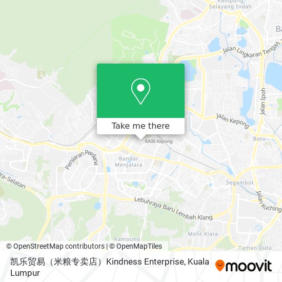 凯乐贸易（米粮专卖店）Kindness Enterprise map