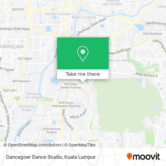 Dancegoer Dance Studio map