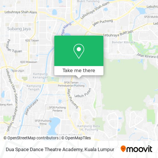 Dua Space Dance Theatre Academy map