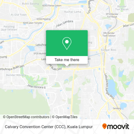 Calvary Convention Center (CCC) map